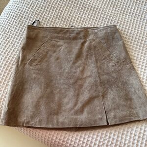 Tan suede Skirt